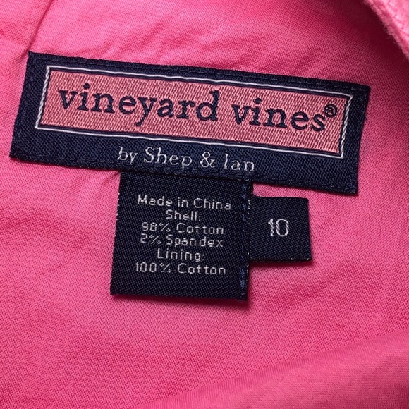 Vineyard Vines By Shep Ian Pink Pineapple Print Scalloped Hem Girls Size 10 - Picture 8 of 11